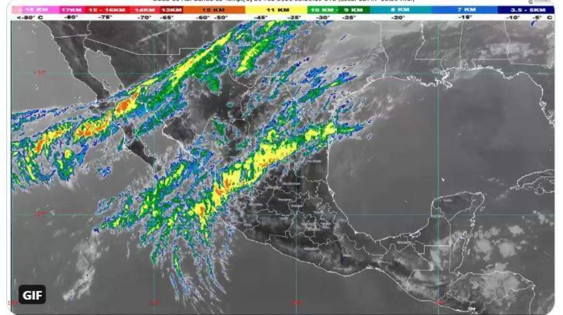 Lluvias aisladas Conagua